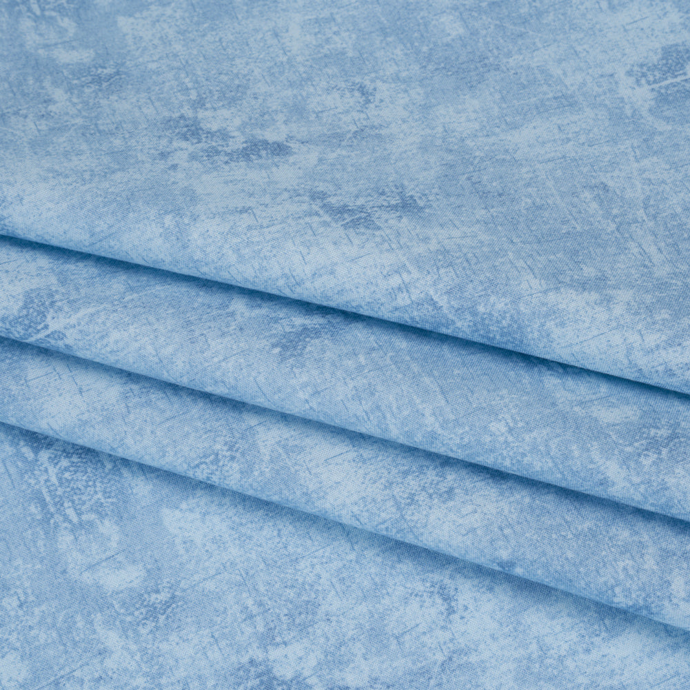 Printed Quilting Cotton by Northcott - Stonewash Denim Painterly Texture - Canvas Collection Detail