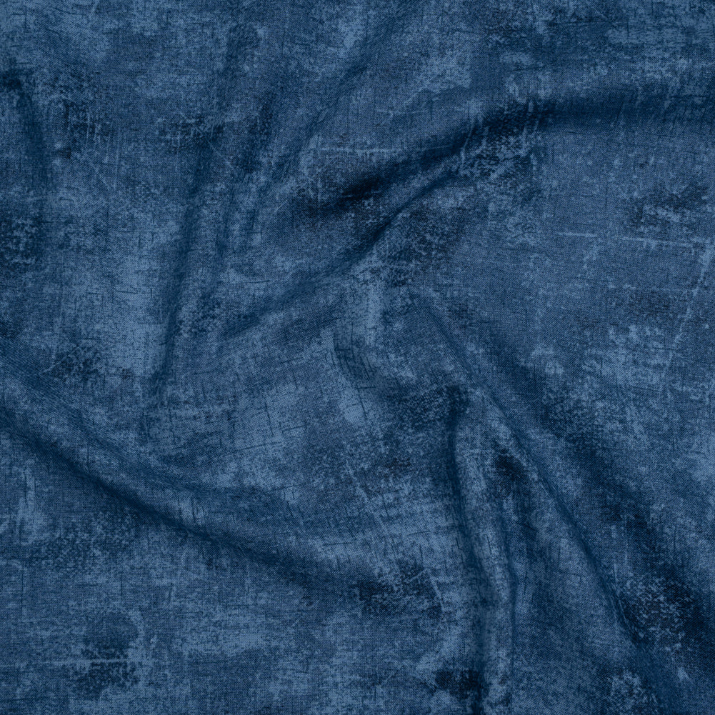 Printed Quilting Cotton by Northcott - Blue Jeans Painterly Texture - Canvas Collection