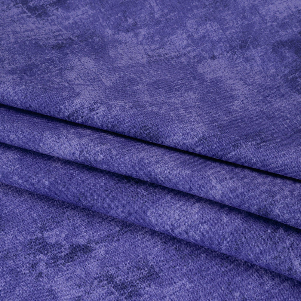 Printed Quilting Cotton by Northcott - Blueberry Painterly Texture - Canvas Collection