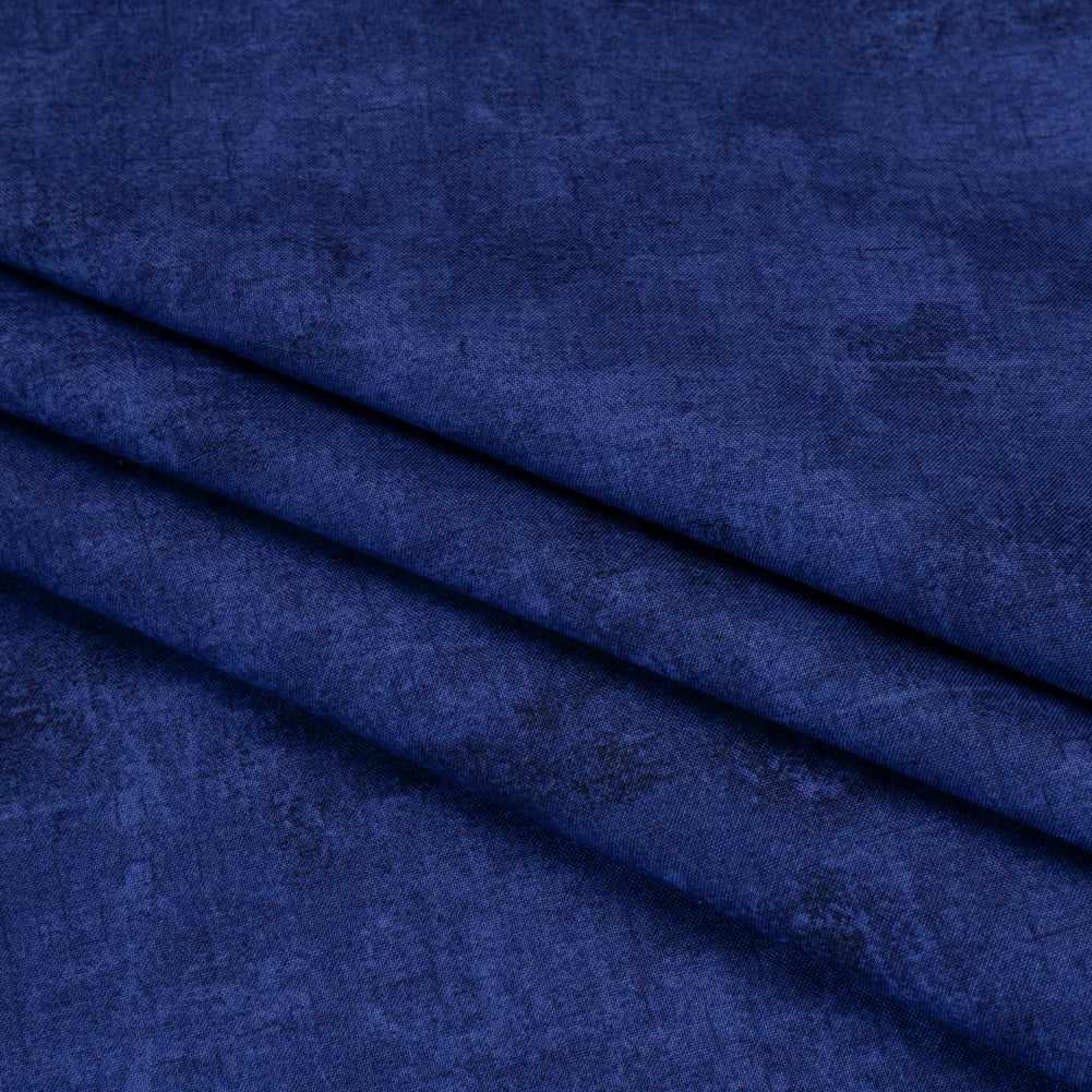 Printed Quilting Cotton by Northcott - Indigo Painterly Texture - Canvas Collection Detail