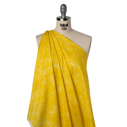 Printed Quilting Cotton by Northcott - Canary Painterly Texture - Canvas Collection