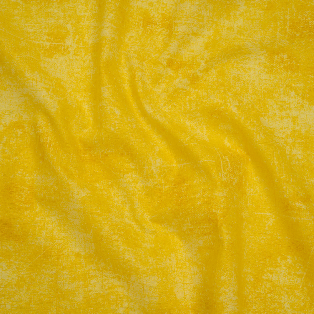 Printed Quilting Cotton by Northcott - Canary Painterly Texture - Canvas Collection
