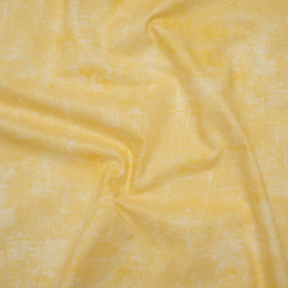Printed Quilting Cotton by Northcott - Lemoncello Painterly Texture - Canvas Collection - Drape
