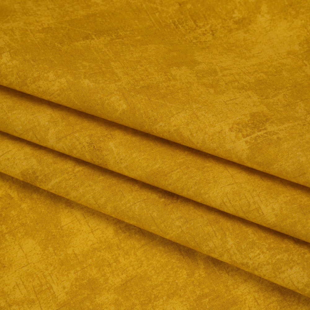 Printed Quilting Cotton by Northcott - Mustard Painterly Texture - Canvas Collection Detail