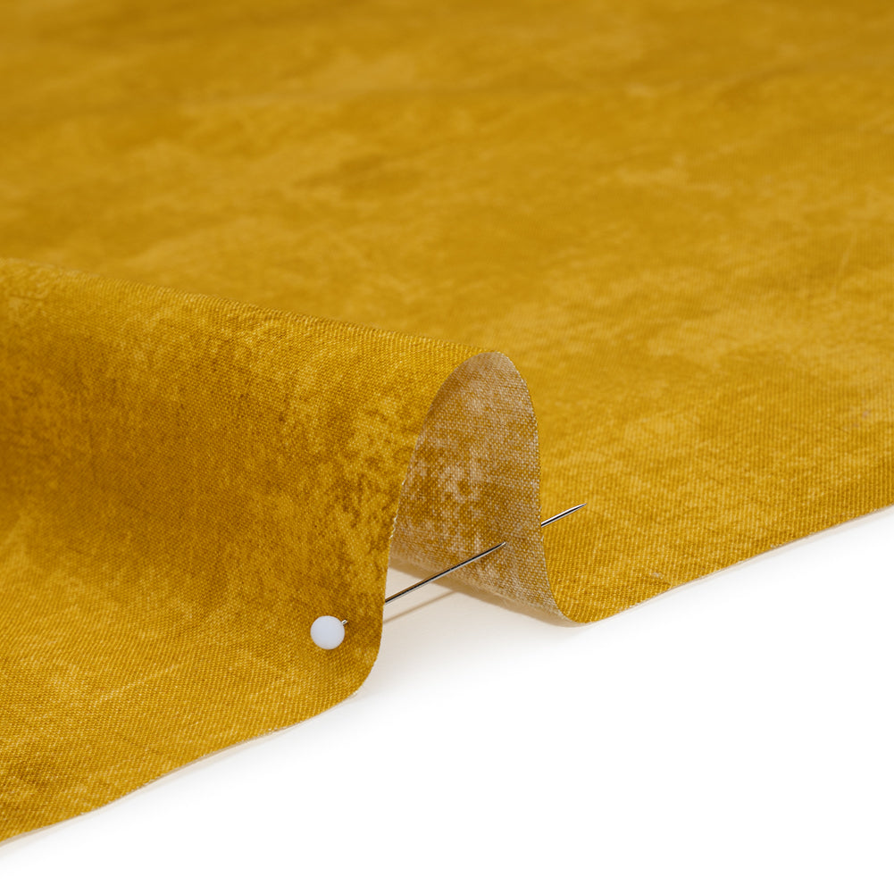 Printed Quilting Cotton by Northcott - Mustard Painterly Texture - Canvas Collection Full