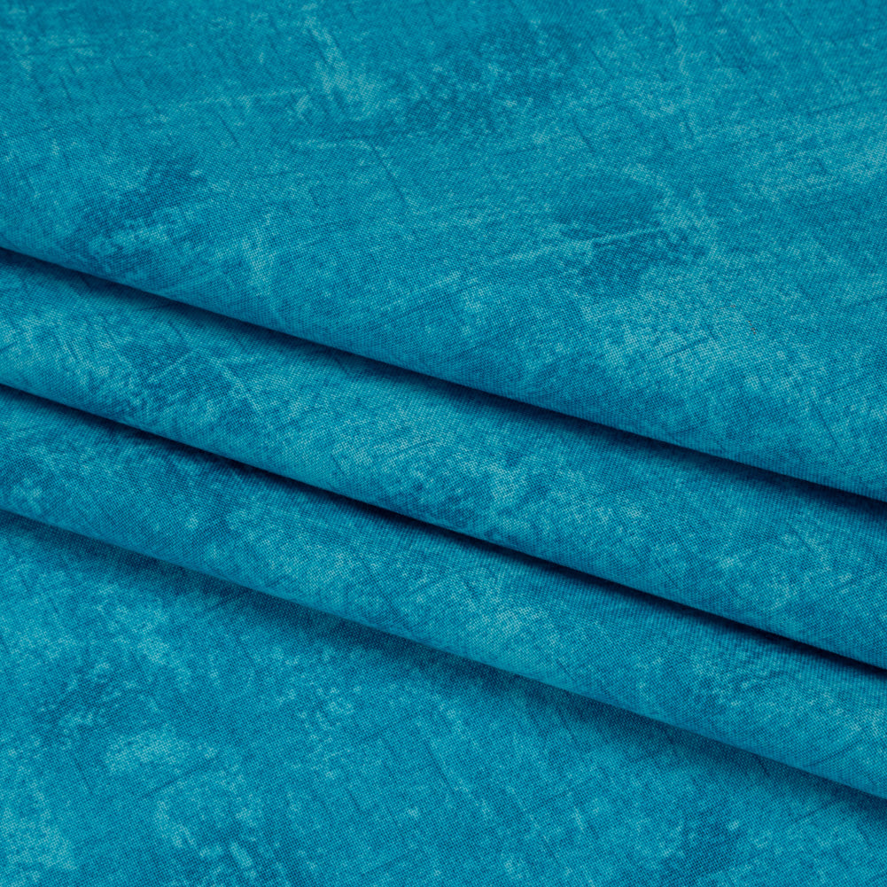 Printed Quilting Cotton by Northcott - Aqua Painterly Texture - Canvas Collection - Detail