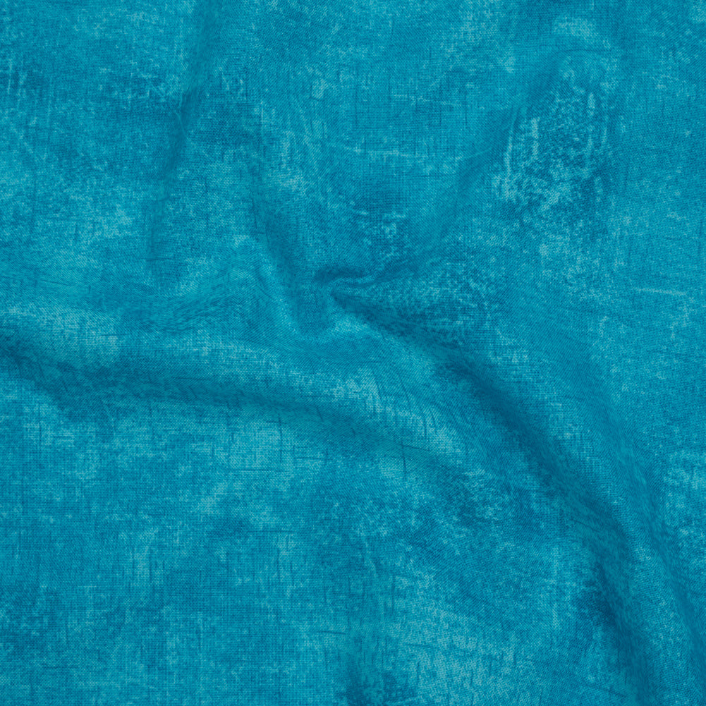 Printed Quilting Cotton by Northcott - Aqua Painterly Texture - Canvas Collection