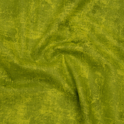 Printed Quilting Cotton by Northcott - Chartreuse Painterly Texture - Canvas Collection Drape