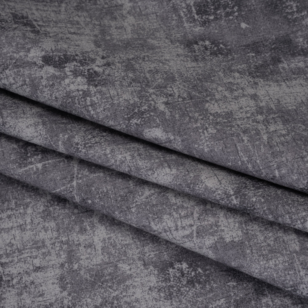 Printed Quilting Cotton by Northcott - Charcoal Painterly Texture - Canvas Collection Detail