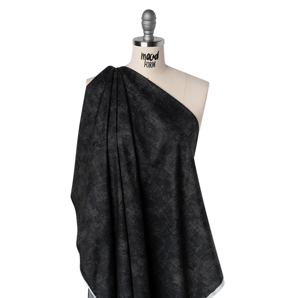 Printed Quilting Cotton by Northcott - Ebony Painterly Texture - Canvas Collection Folded