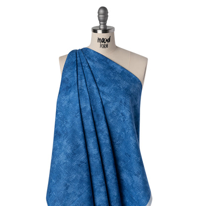 Printed Quilting Cotton by Northcott - Patriot Blue Painterly Texture - Canvas Collection
