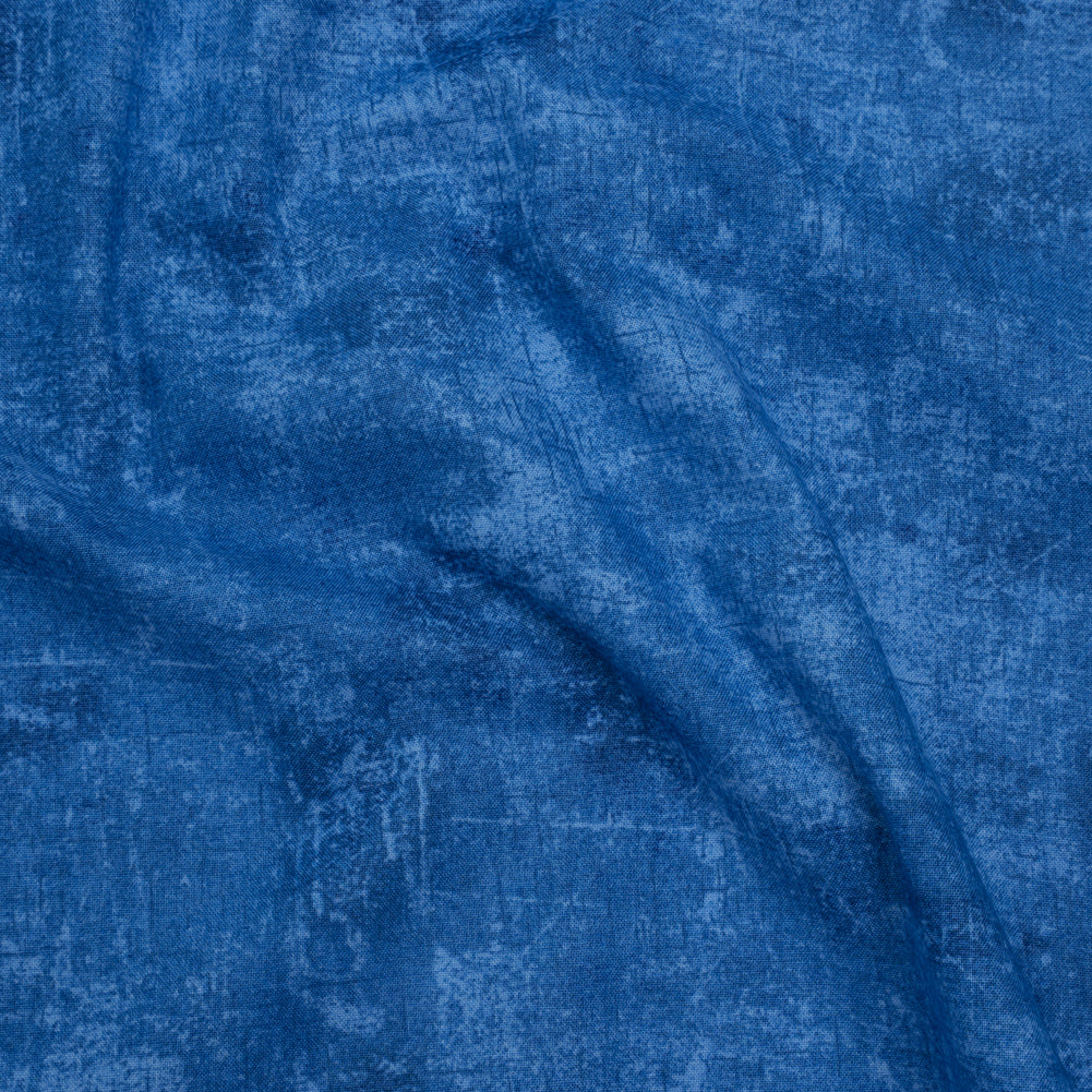 Printed Quilting Cotton by Northcott - Patriot Blue Painterly Texture - Canvas Collection