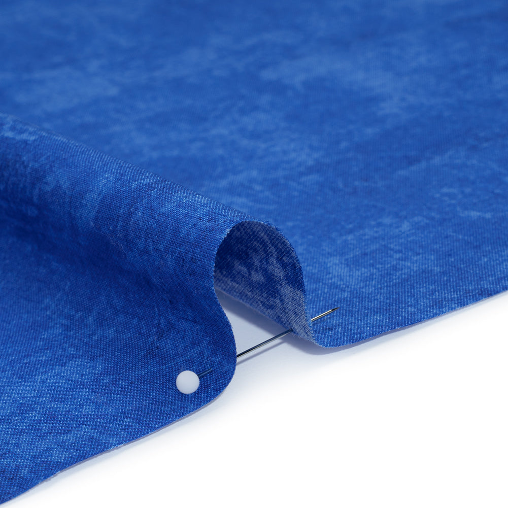 Printed Quilting Cotton by Northcott - Sapphire Painterly Texture - Canvas Collection