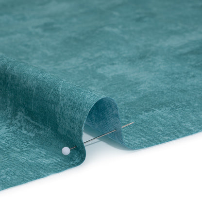 Printed Quilting Cotton by Northcott - Tealish Painterly Texture - Canvas Collection