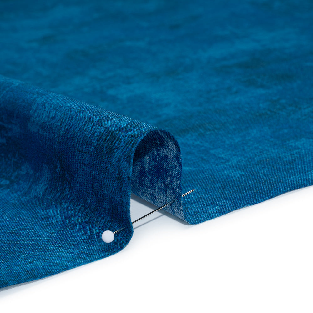 Printed Quilting Cotton by Northcott - Prussian Painterly Texture - Canvas Collection Full