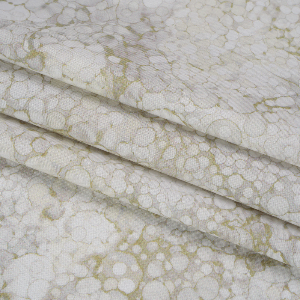 Printed Quilting Cotton by Northcott - Vanilla Cream Bubbles - Bliss Collection
