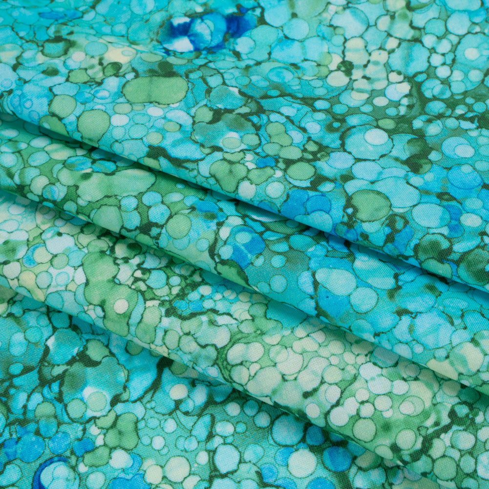 Printed Quilting Cotton by Northcott - Caribbean Bubbles - Bliss Collection Detail