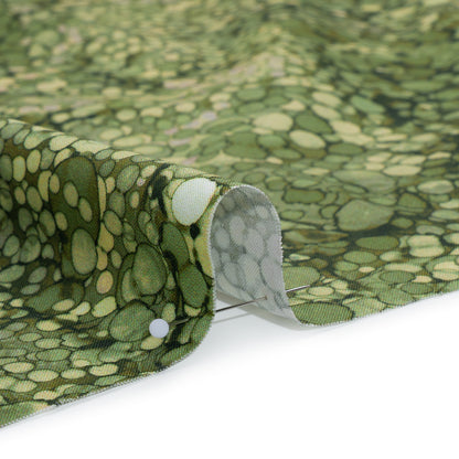 Printed Quilting Cotton by Northcott - Olive Bubbles - Bliss Collection Full