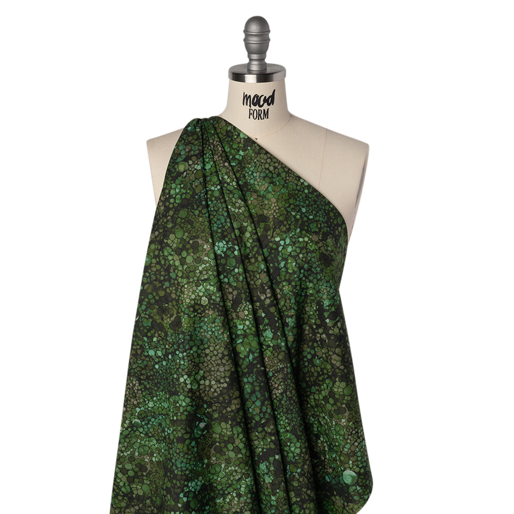 Printed Quilting Cotton by Northcott - Evergreen Bubbles - Bliss Collection - Folded