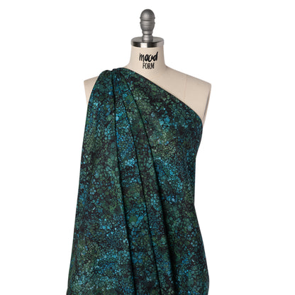 Printed Quilting Cotton by Northcott - Night Pine Bubbles - Bliss Collection Folded