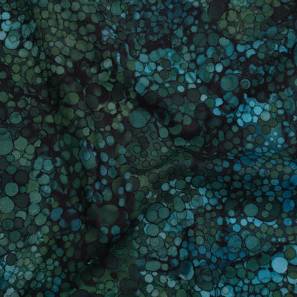 Printed Quilting Cotton by Northcott - Night Pine Bubbles - Bliss Collection Drape