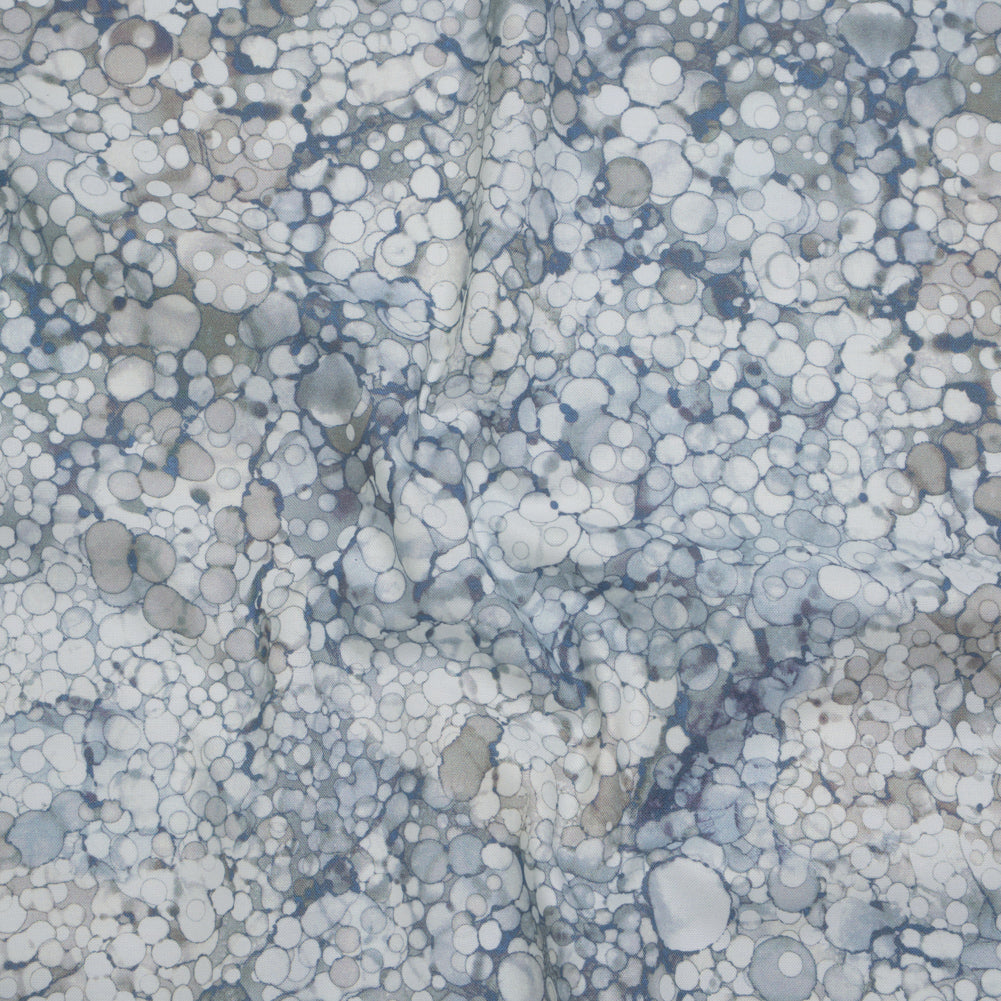 Printed Quilting Cotton by Northcott - Morning Mist Bubbles - Bliss Collection Drape