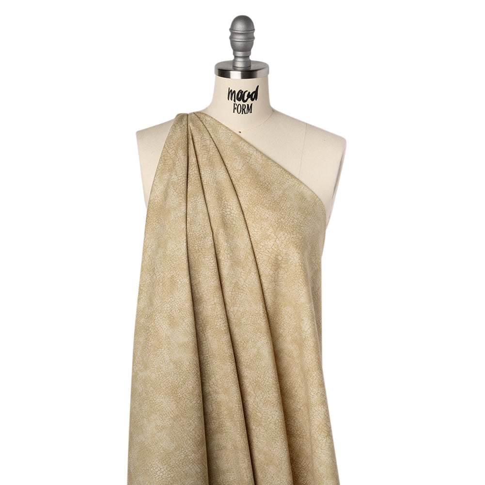 Quilting Cotton by Northcott - Taupe Textural Abstract - Crackle Collection - Folded