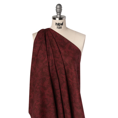 Quilting Cotton by Northcott - Cabernet Textural Abstract - Crackle Collection Folded