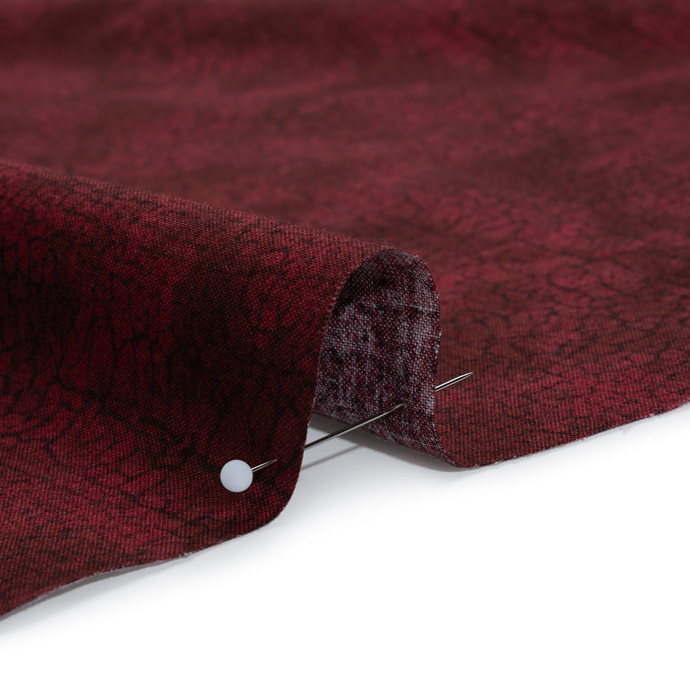 Quilting Cotton by Northcott - Cabernet Textural Abstract - Crackle Collection Full