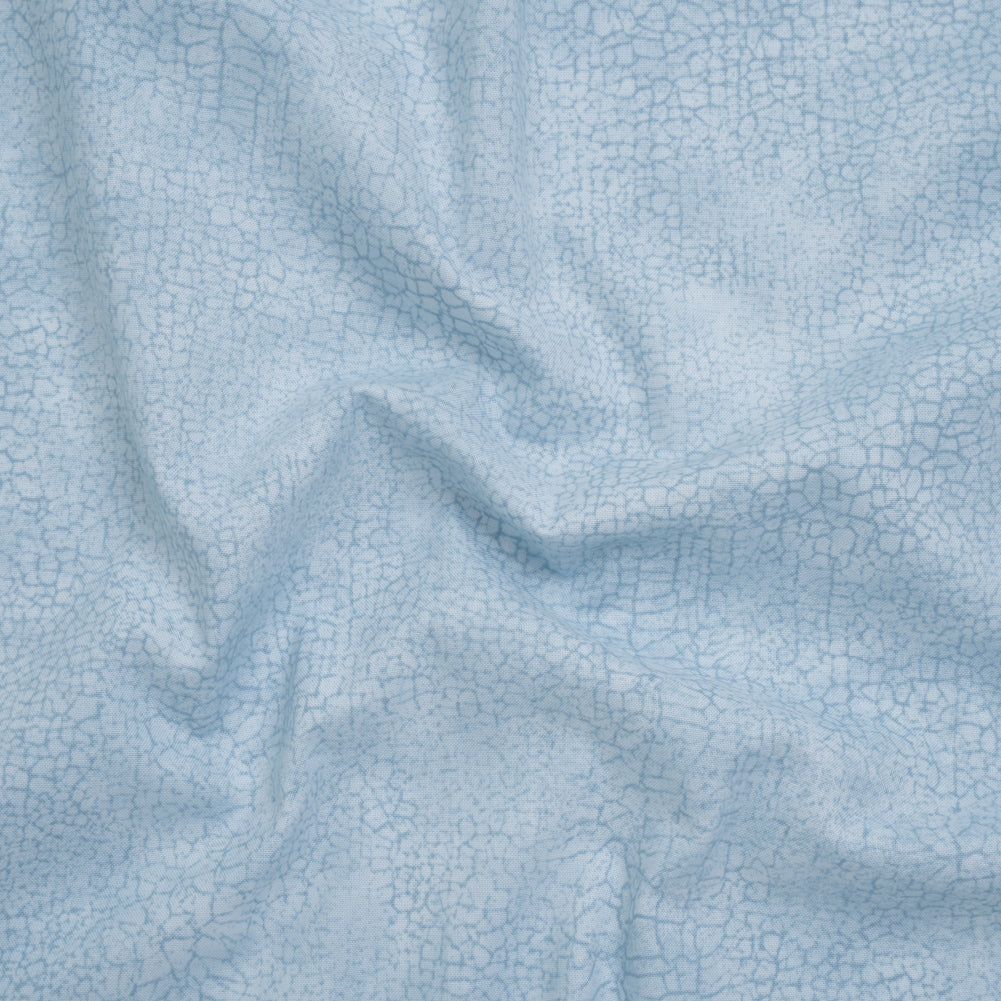 Quilting Cotton by Northcott - Cape Blue Textural Abstract - Crackle Collection