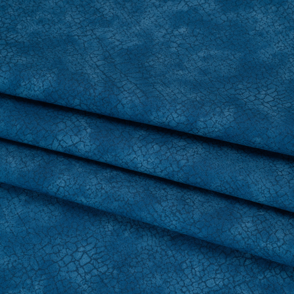 Quilting Cotton by Northcott - Blue Bayou Textural Abstract - Crackle Collection Detail
