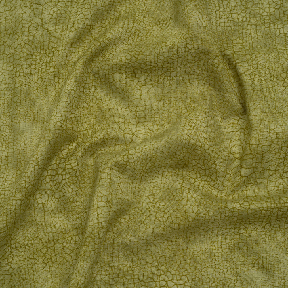 Quilting Cotton by Northcott - Moss Textural Abstract - Crackle Collection - Drape