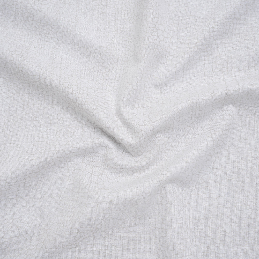 Quilting Cotton by Northcott - White Wash Textural Abstract - Crackle Collection Drape