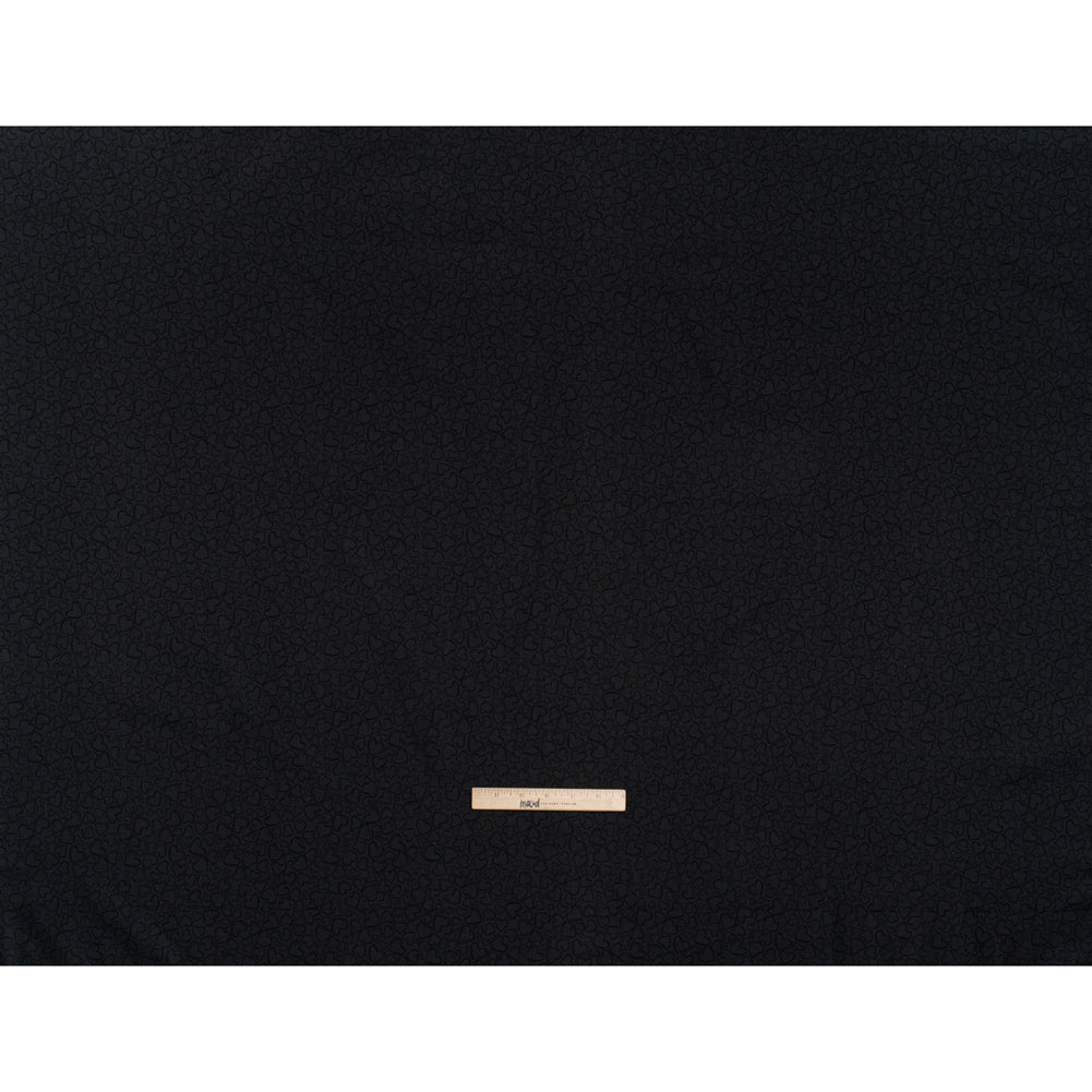 Printed Quilting Cotton by Patrick Lose for Northcott - Black on Black Doodle Hearts - Basically Black & White Collection Full