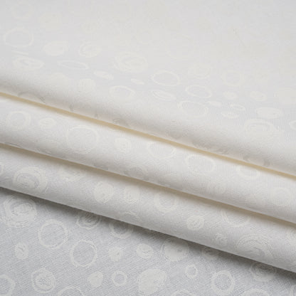 Printed Quilting Cotton by Patrick Lose for Northcott - White on White Scribble Spots - Basically Black & White Collection