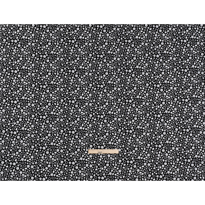 Printed Quilting Cotton by Patrick Lose for Northcott - White on Black Scribble Spots - Basically Black & White Collection