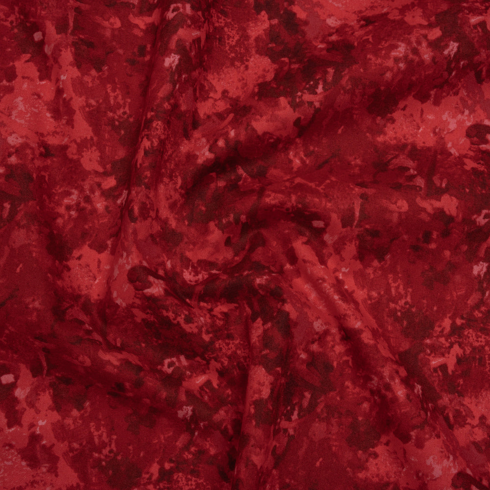 Printed Quilting Cotton by Deborah Edwards for Northcott Studio - Cardinal Painterly Abstract - Chroma Collection