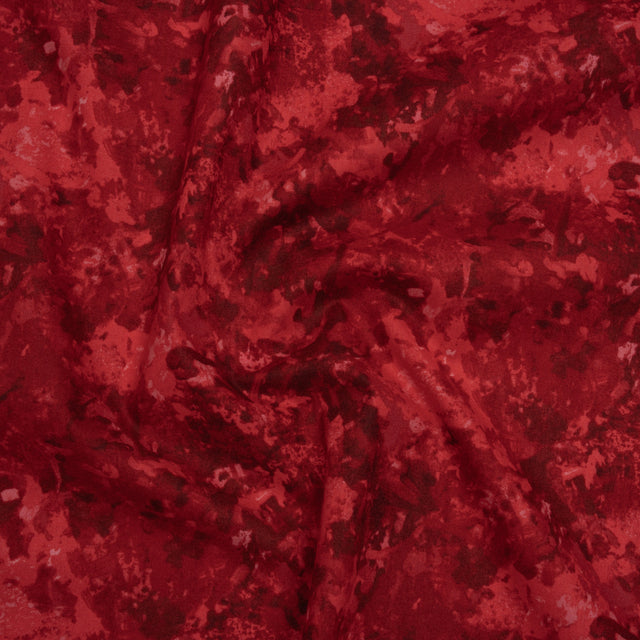 Printed Quilting Cotton by Deborah Edwards for Northcott Studio - Cardinal Painterly Abstract - Chroma Collection