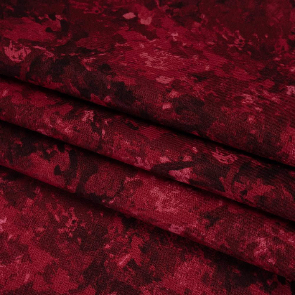 Printed Quilting Cotton by Deborah Edwards for Northcott Studio - Sangria Painterly Abstract - Chroma Collection - Folded