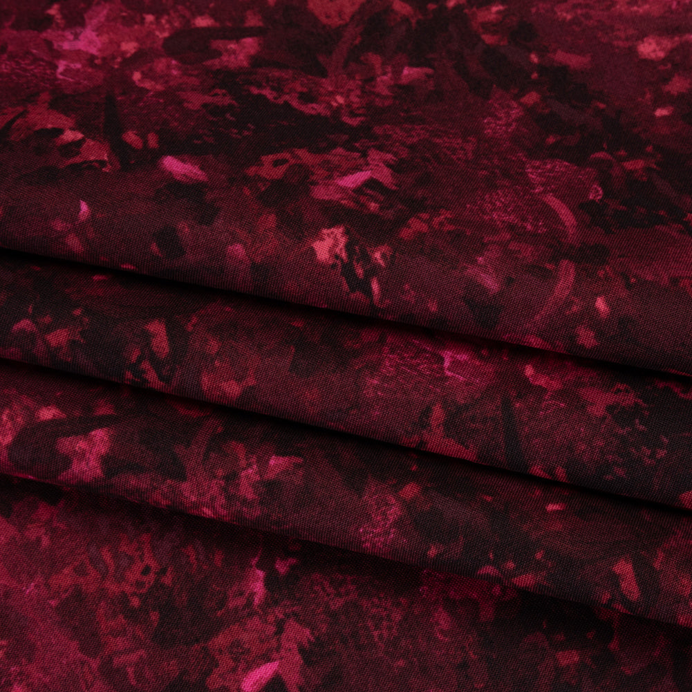 Printed Quilting Cotton by Deborah Edwards for Northcott Studio - Cabernet Painterly Abstract - Chroma Collection - Folded