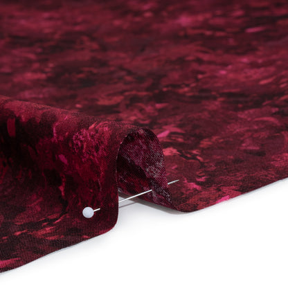 Printed Quilting Cotton by Deborah Edwards for Northcott Studio - Cabernet Painterly Abstract - Chroma Collection