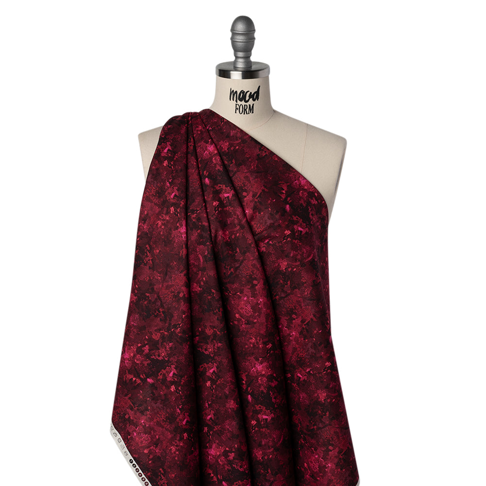 Printed Quilting Cotton by Deborah Edwards for Northcott Studio - Cabernet Painterly Abstract - Chroma Collection - Drape