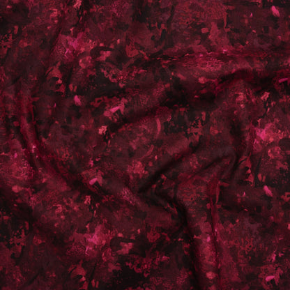 Printed Quilting Cotton by Deborah Edwards for Northcott Studio - Cabernet Painterly Abstract - Chroma Collection