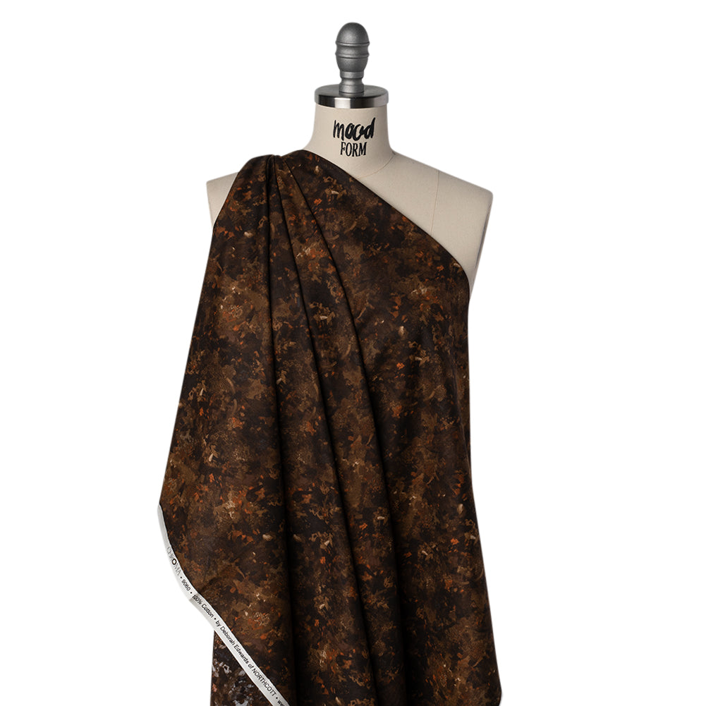 Printed Quilting Cotton by Deborah Edwards for Northcott Studio - Earth Painterly Abstract - Chroma Collection - Drape