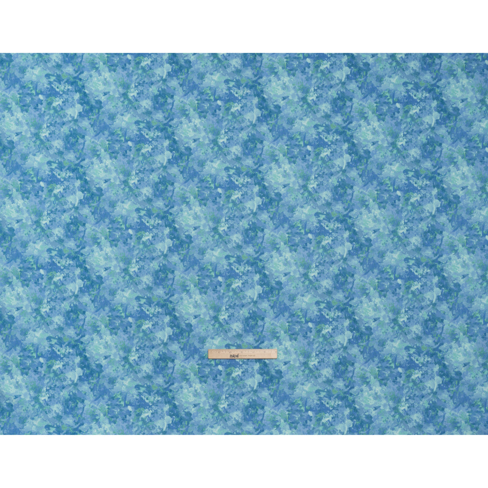 Printed Quilting Cotton by Deborah Edwards for Northcott Studio - Sea Breeze Painterly Abstract - Chroma Collection Full