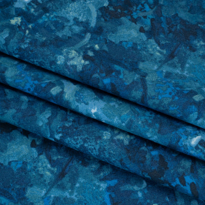 Printed Quilting Cotton by Deborah Edwards for Northcott Studio - Lapis Painterly Abstract - Chroma Collection