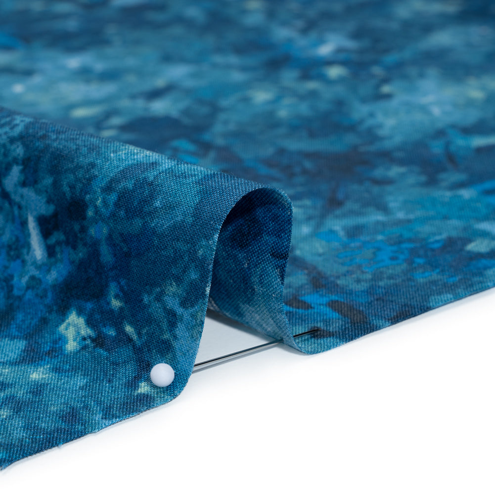 Printed Quilting Cotton by Deborah Edwards for Northcott Studio - Lapis Painterly Abstract - Chroma Collection - Detail