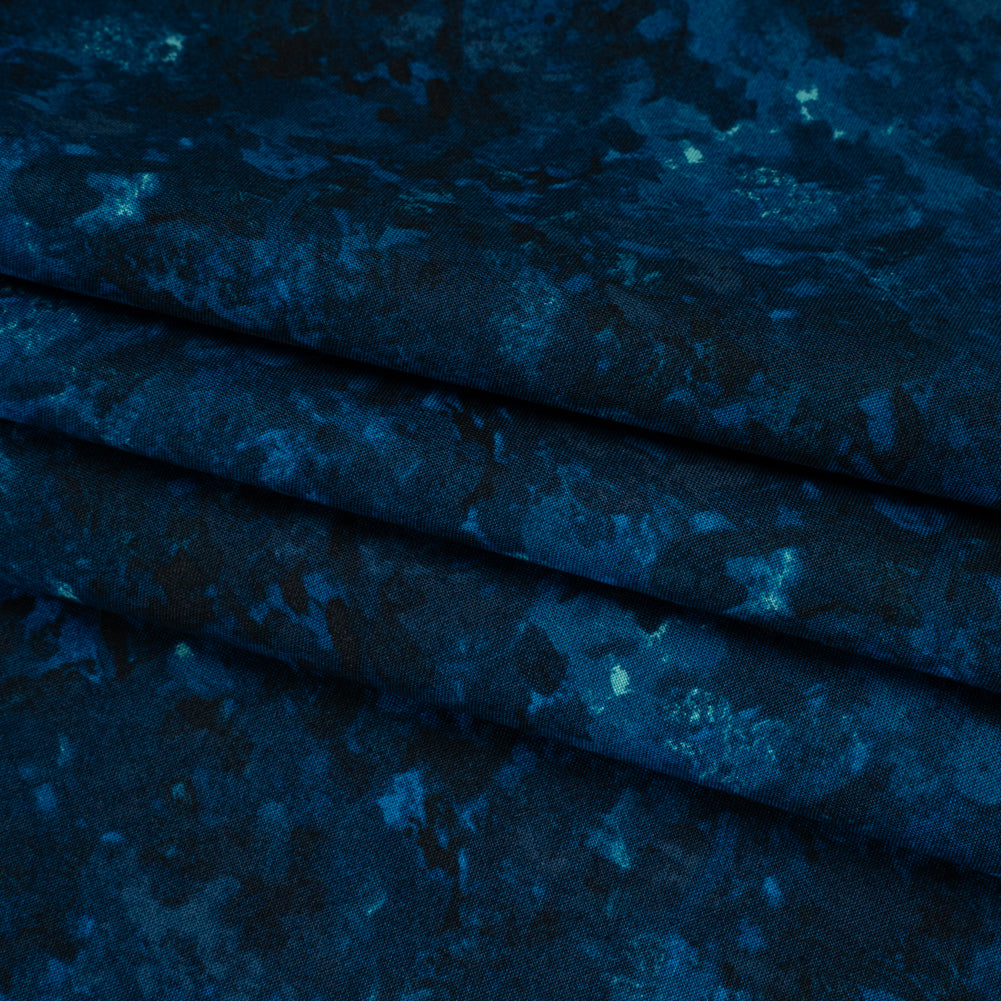 Printed Quilting Cotton by Deborah Edwards for Northcott Studio - Midnight Painterly Abstract - Chroma Collection