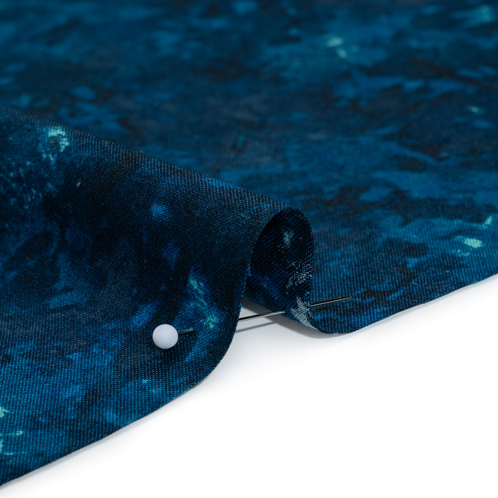 Printed Quilting Cotton by Deborah Edwards for Northcott Studio - Midnight Painterly Abstract - Chroma Collection