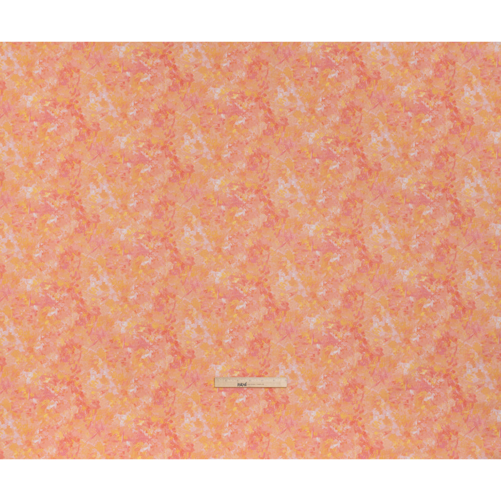Printed Quilting Cotton by Deborah Edwards for Northcott Studio - Peach Melba Painterly Abstract - Chroma Collection - Full